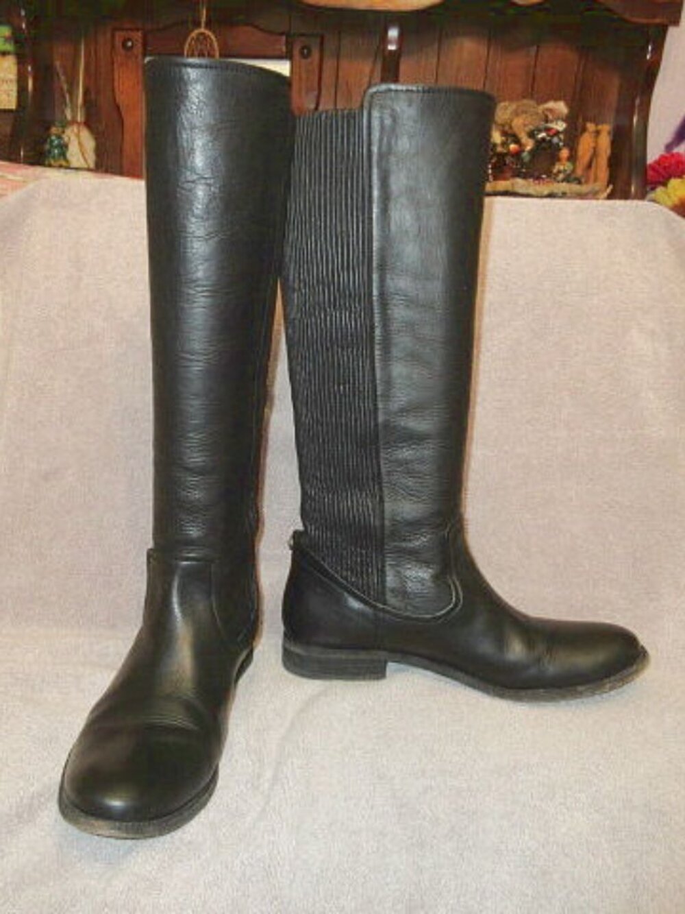 Frye Melissa Tall Boots Womens 10 Scrunch Equestrian Western Cowgirl Minimalist